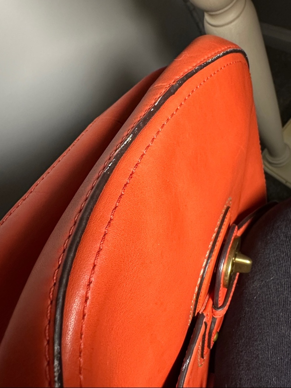 Coach Willis legacy y2k 70th AnniversaryClassic Orange Leather Crossbody Bag - Picture 14 of 16